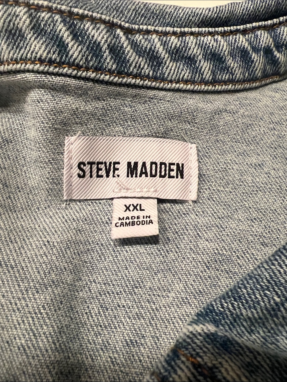 Steve Madden Light Blue Denim Jumpsuit - Picture 4 of 6
